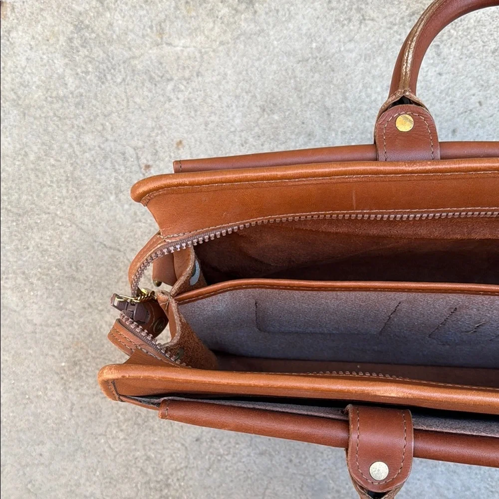 Vintage Brown Leather Briefcase